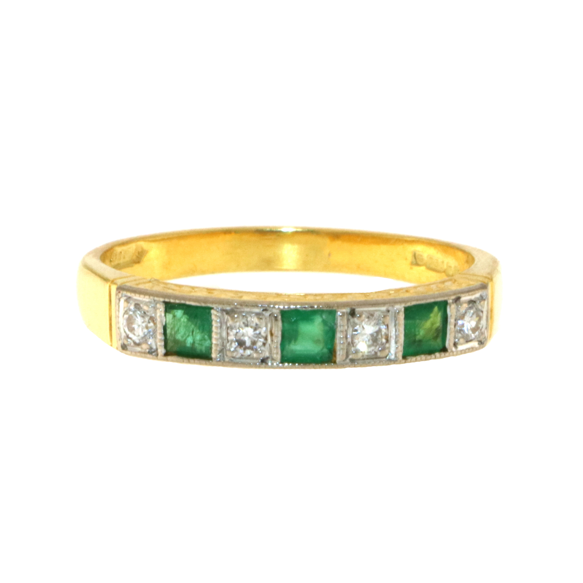 Emerald and Diamond Ring (Pre-Owned)