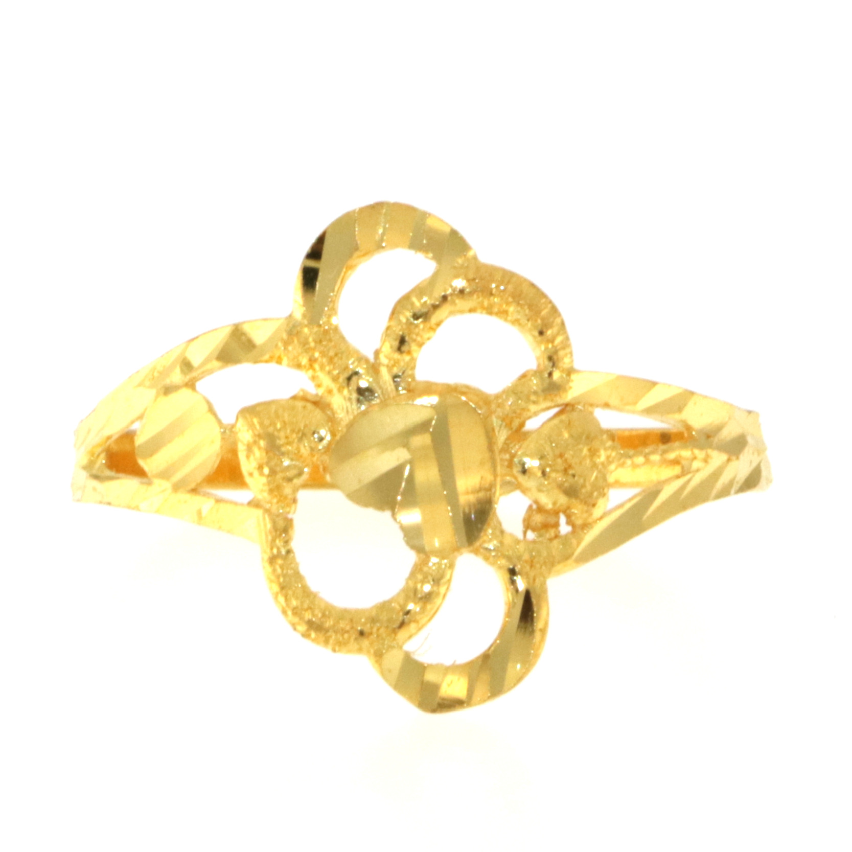22ct Real Gold Asian/Indian/Pakistani Style Heart Ring