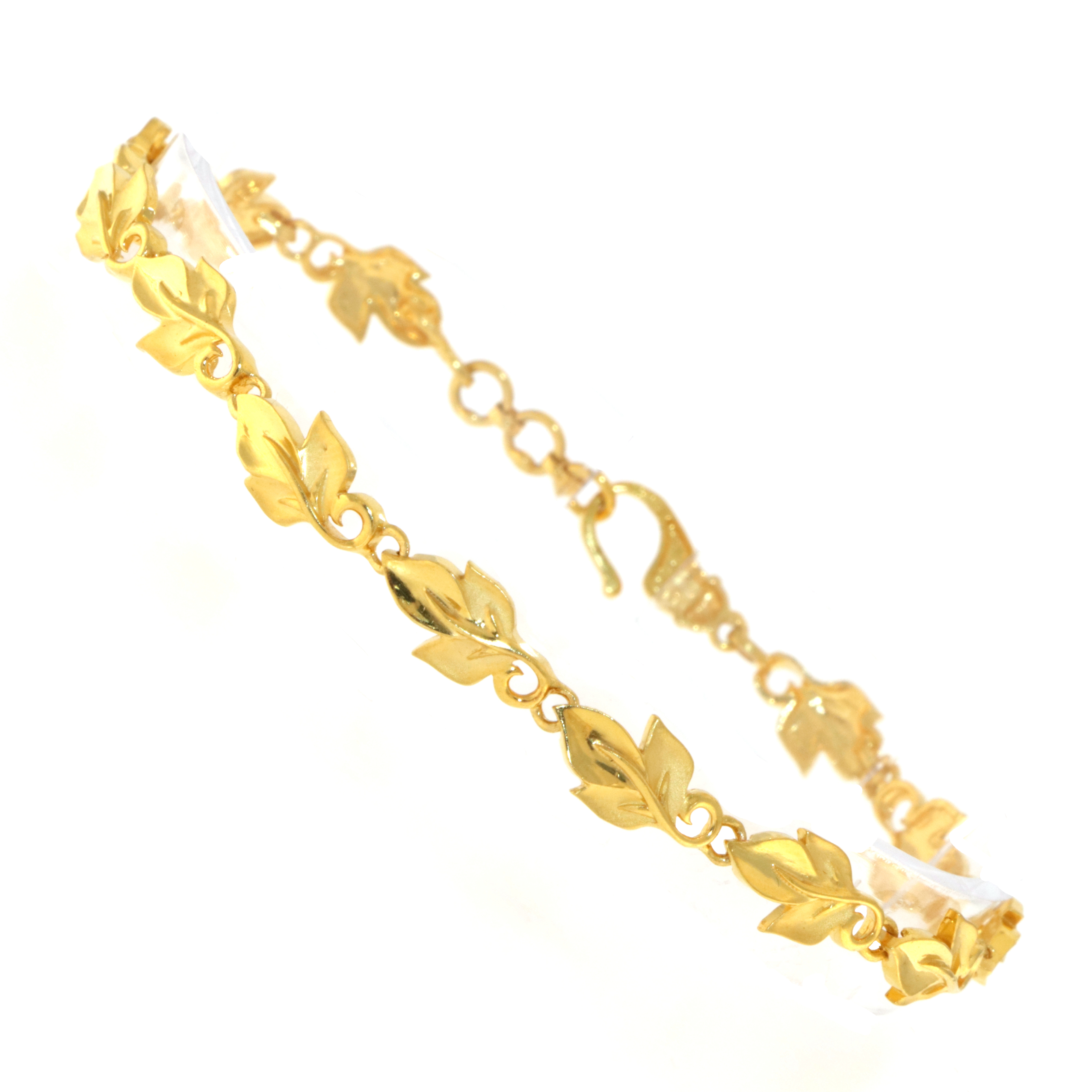 22ct Real Gold Asian/Indian/Pakistani Style Leaf Bracelet