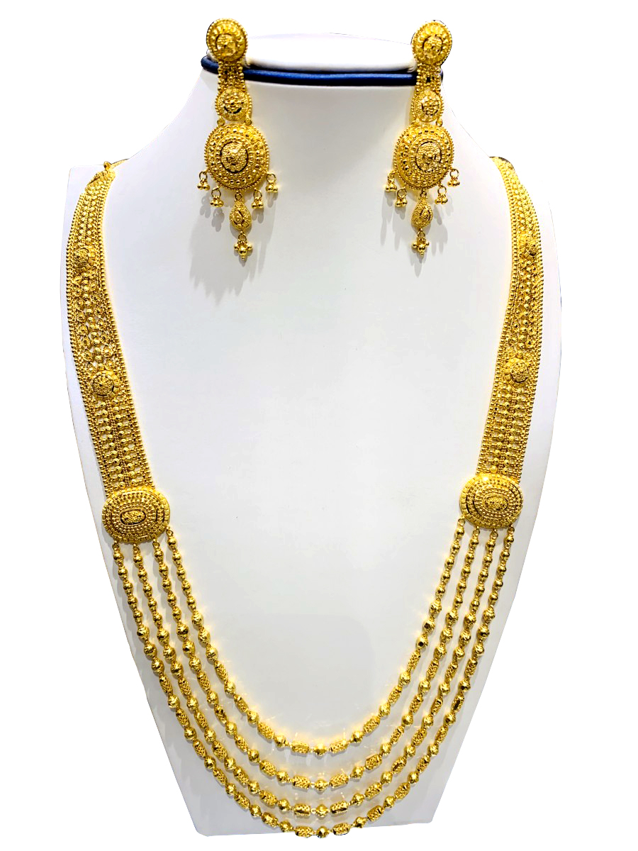 22ct Gold Filigree Rani Haar/Necklace Set
