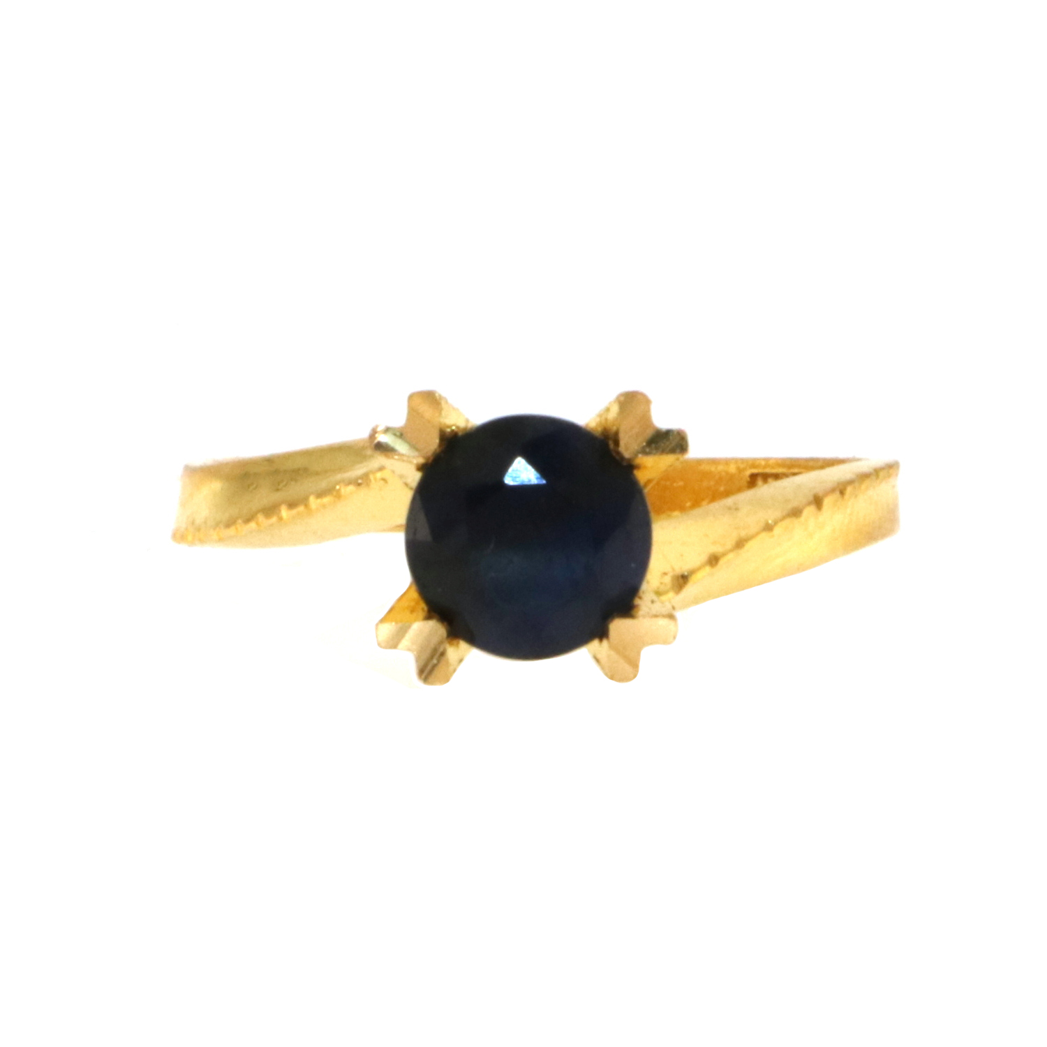 22carat Gold Hearts Sapphire Ring