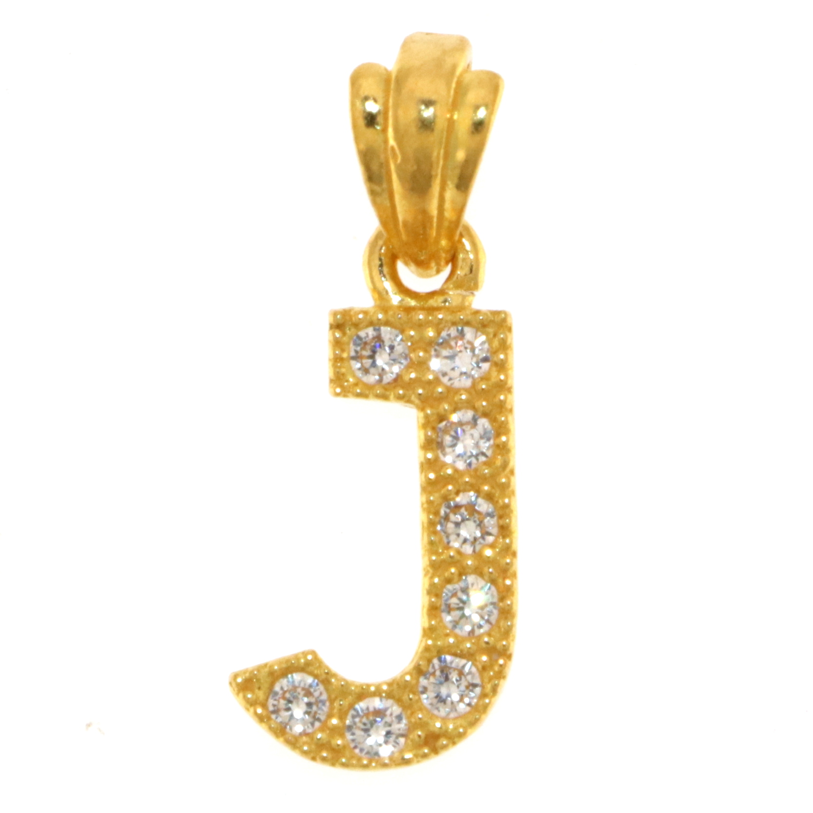 22carat Gold 'J' Pendant