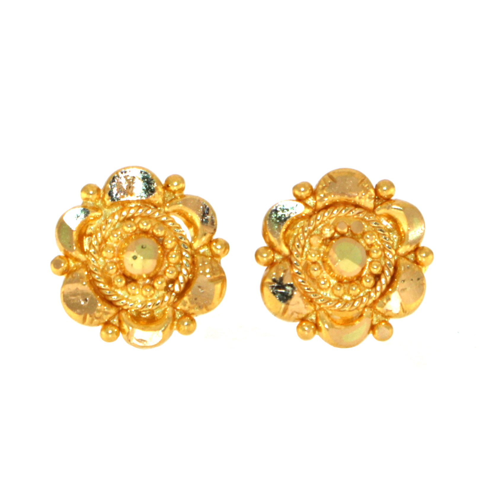 22ct Gold Stud Earrings | 8.85mm