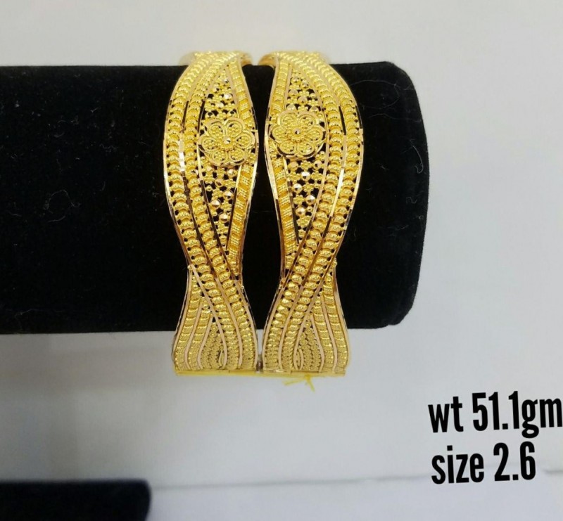 22ct Real Gold Asian/Indian/Pakistani Style Openable Karas-Bangles