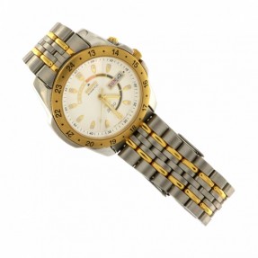 SEIKO Kinetic SQ50 Men's Wrist Watch 5M43-0A20 Sapphlex Crystal 5Bar