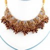 Gold Plated Silver Wedding Necklace Set