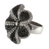 925 Sterling Silver Cubic Zirconia Flower Ring