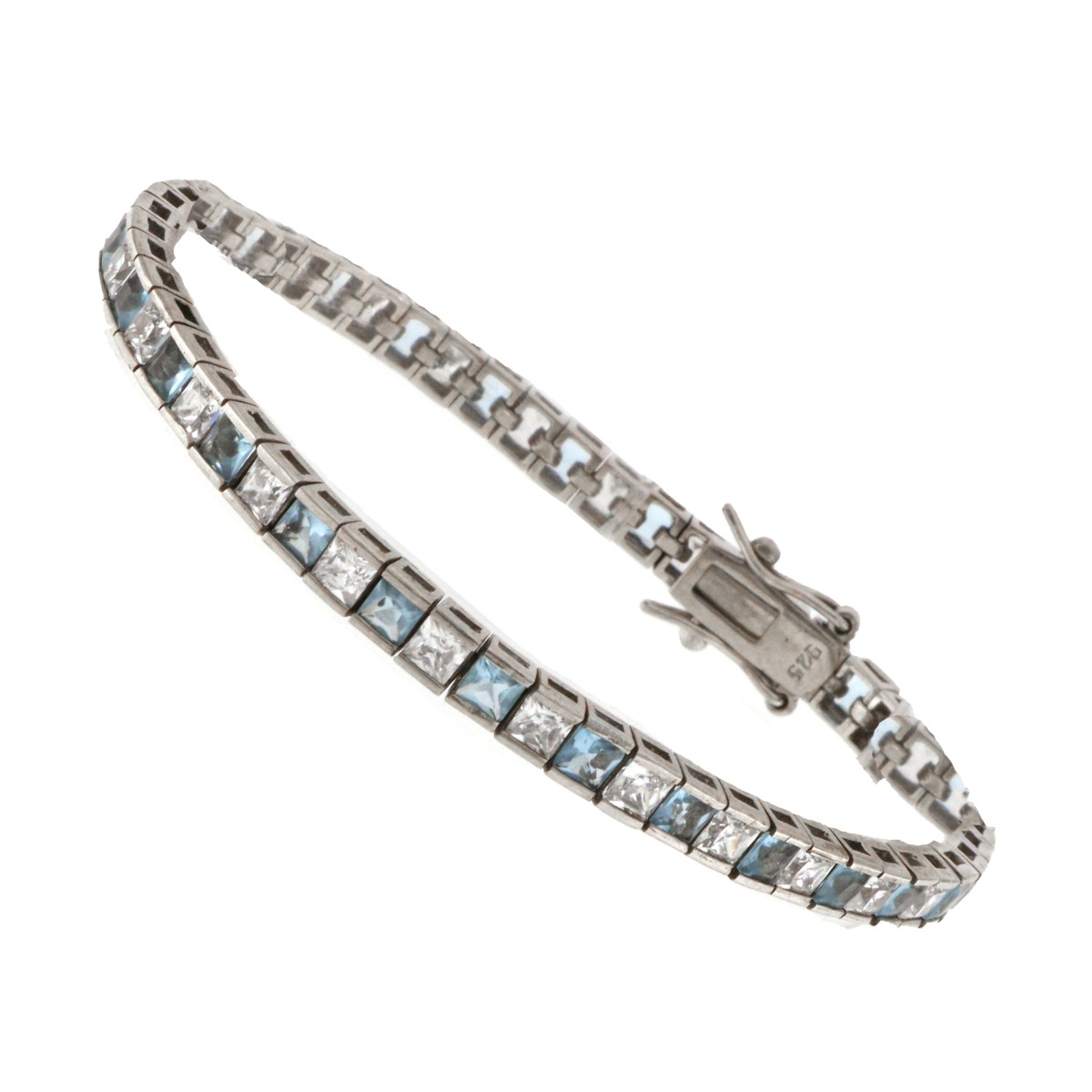 925 Sterling Silver Bracelet (Rhodium Plated)