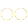 22ct Real Gold Asian/Indian/Pakistani Style Large Plain Hoop Earrings
