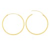 22ct Real Gold Asian/Indian/Pakistani Style Large Plain Hoop Earrings