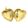 English Yellow Engraved Heart Locket/Pendant (Pre-Owned)