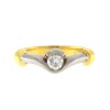 18ct Gold and Platinum Diamond Solitaire Ring