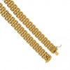 9ct Gold Rolex Omega Beads of Rice Ladies Gate Necklace-Chain