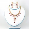 22ct Real Gold Asian/Indian/Pakistani Style Sapphire Necklace Set ROYAL COLLECTION