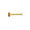 18ct Indian-Asian Gold Nose Pin with Screw Back (Single)