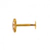 18ct Indian-Asian Gold Nose Pin with Screw Back