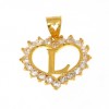 22ct Real Gold Asian/Indian/Pakistani Style 'L' Pendant