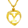22ct Real Gold Asian/Indian/Pakistani Style 'Y' Heart Pendant