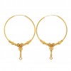 22ct Real Gold Asian/Indian/Pakistani Style Large Hoop Earrings
