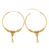 22ct Real Gold Asian/Indian/Pakistani Style Large Hoop Earrings