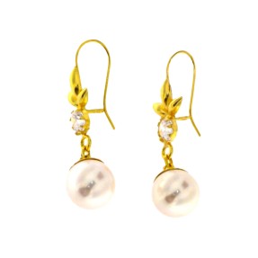 22ct Real Gold Asian/Indian/Pakistani Style Pearl Earrings