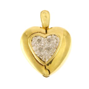9ct Gold Diamond Openable Someone Special Heart Pendant