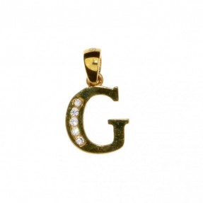 22ct Real Gold Asian/Indian/Pakistani Style 'G' Pendant
