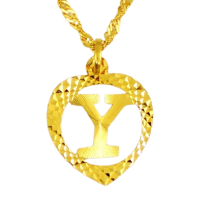 22ct Real Gold Asian/Indian/Pakistani Style 'Y' Heart Pendant
