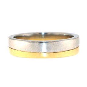English Two Colour Wedding Band (Pre-Owned)