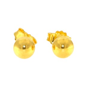 22ct Real Gold Asian/Indian/Pakistani Style Ball Stud Earrings