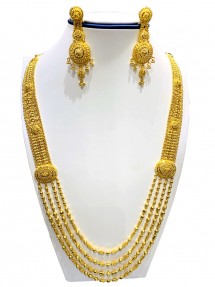 22ct Gold Filigree Rani Haar/Necklace Set