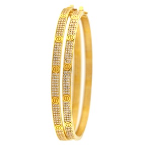 22ct Gold Bangles (Pair) (Openable)