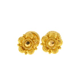 22ct Gold Stud Earrings Filigree