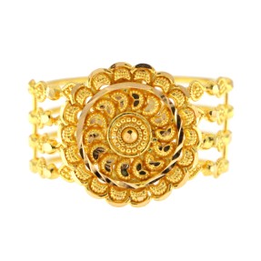 22ct Filigree Gold Ladies Spiral Ring