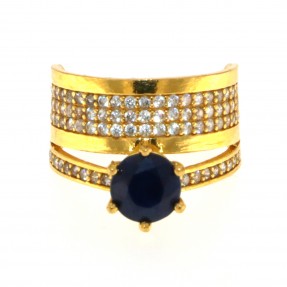 22ct Gold Sapphire Ring