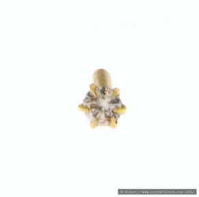 18ct Rose Gold Diamond Nose Pin