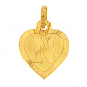 22ct Gold Heart 'N' Pendant