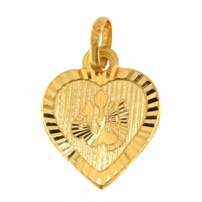 22ct Gold Heart 'Allah' Pendant