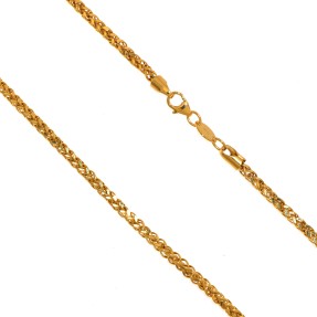 22ct Gold Hollow Franco Chain