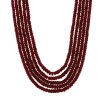 5 Strings Real Ruby Beads Mala-Necklace