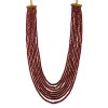 8 Strings Real Ruby Beads Mala-Necklace