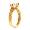 22ct Gold Heart Solitaire Ring | Size M