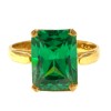 22ct Gold Emerald Ring | Size M