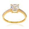 22ct Gold Pave Cushion Cut Ring