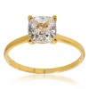 22ct Gold Solitaire Cushion Cut Ring