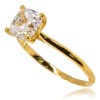 22ct Gold Solitaire Cushion Cut Ring