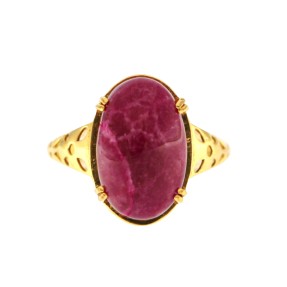 22ct Gold 7.9ct Ruby Ring