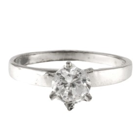 925 Sterling Silver Solitaire Ring