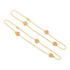 22ct Gold Anklets (Pair)