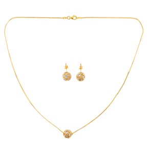 22ct Gold Necklace Set | Weight 8.6g